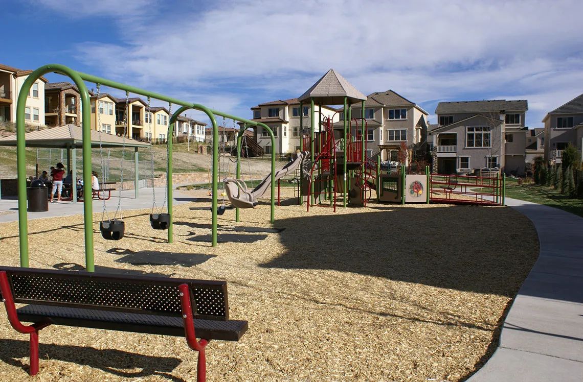Double baby swing, sing and seat swing at Solterra Filling 12 Park 